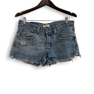 Levi’s 501 Denim Distressed Cutoff Shorts size 32